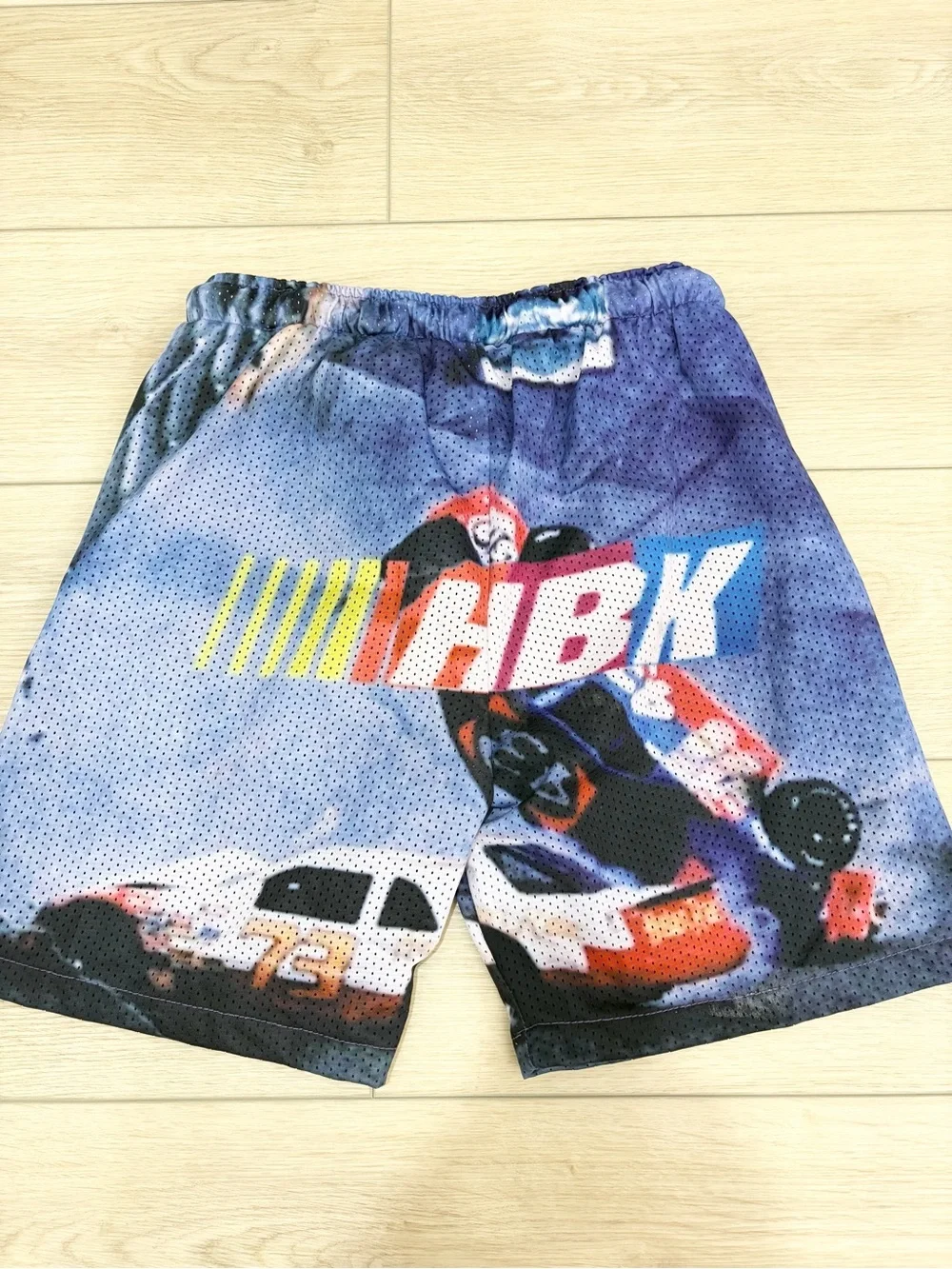 Heartbreak Large Mesh Basketball Shorts Y2K Streetwear Graphic Made in Ohio